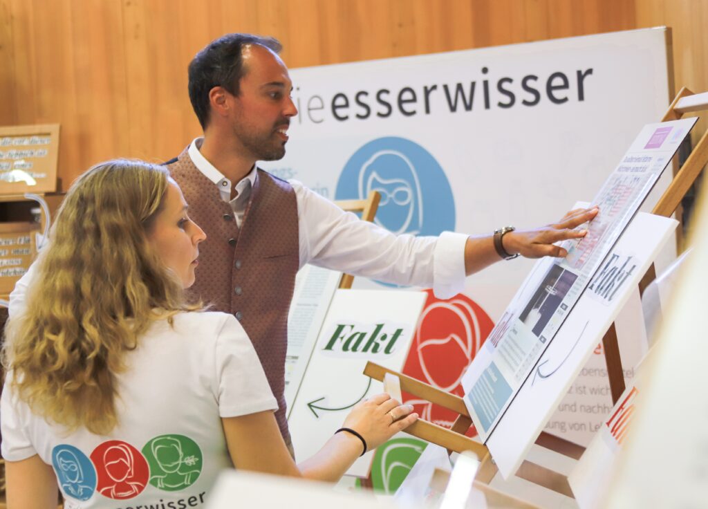 Kathrin Fischer und Klaus Lindinger wollen viele "Esserwisser", um bewusst entscheiden zu können.